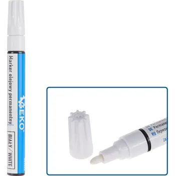 Popisovač na pneumatiky, olejový, bílá barva, fix permanentní