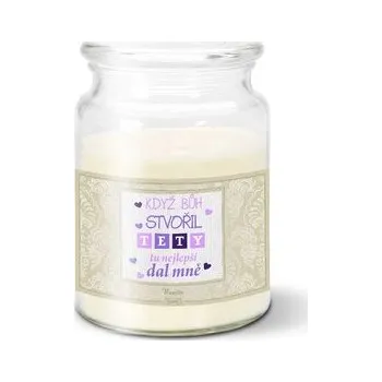 Svíčka Svíčka Když Bůh stvořil tety: 500 g