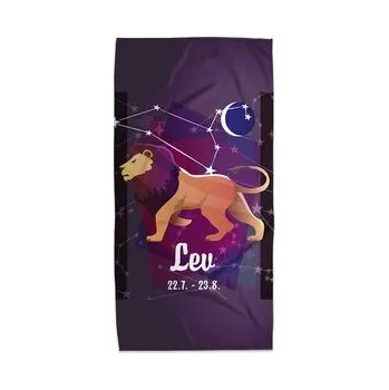 Sprchový závěs Ručník Lev: 50x100 cm (cs, Sablio)