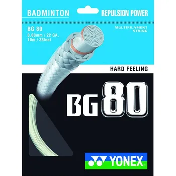 Badmintonový výplet Yonex BG 80 white