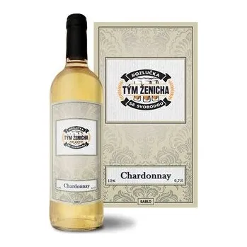 Víno Bílé víno Rozlučka se svobodou tým ženicha: 0,75 l