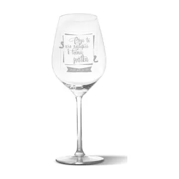 Sklenice Sklenička na víno Přeji ti vše nejlepší k tvému svátku: 49 cl