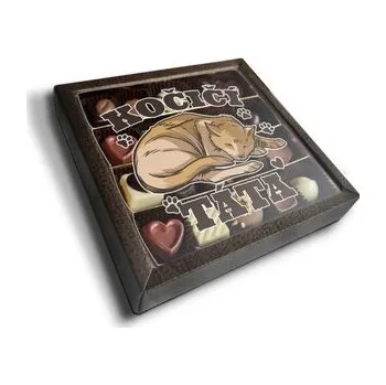 Bonboniéra Pralinky Kočičí táta: 20 ks pralinek