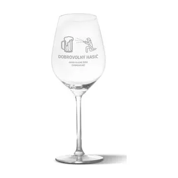 Sklenice Sklenička na víno Dobrovolný hasič: 49 cl