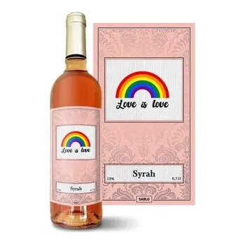 Víno Růžové víno Love is love 2: 0,75 l