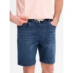 Ombre Clothing Pánské džínové kraťasy Korbin modrá XXL V2 OM-SRDS-0192