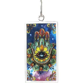 Přívěsek Aljančič Hamsa 7 Miniartion bílé zlato