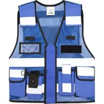 Korntex Sparta Reflexní síťovaná taktická vesta KX145 Royal Blue M/XL