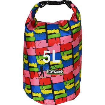 Vodácký pytel Vodotěsný vak ROYOKAMP Dry Bag 5 l, vícebarevný