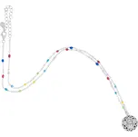 Argento 91790 Stříbrný náhrdelník - anděl, barevný plast ve tvaru kuličky, délka 38 až 43 cm