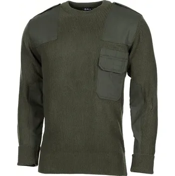 Pánská mikina MFH svetr BW s náprsní kapsou AKRYL ZELENÝ vel.56