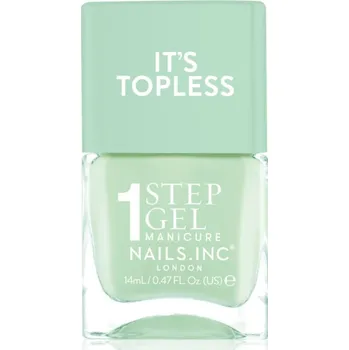 Lak na nehty Nails Inc. It’s Topless gelový lak na nehty pro dlouhotrvající efekt odstín Camilla 14 ml