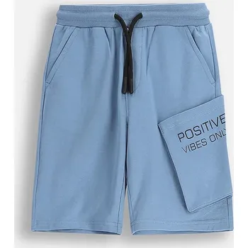 Chlapecké kraťasy Dětské bavlněné šortky Coccodrillo WC5120501VBC modrá 55X, vel. 122