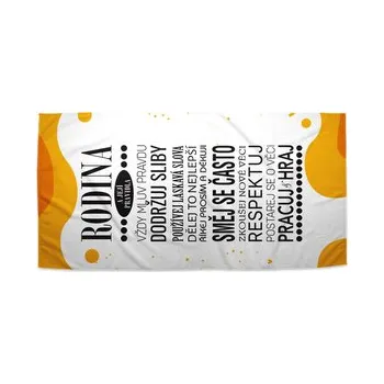 Sprchový závěs Ručník Rodina 3: 50x100 cm