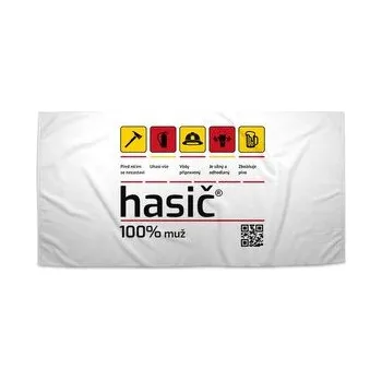 Sprchový závěs Ručník Hasič: 50x100 cm