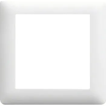 Rámeček Hager Lumina Soul jednonásobný univerzální bílá lesk