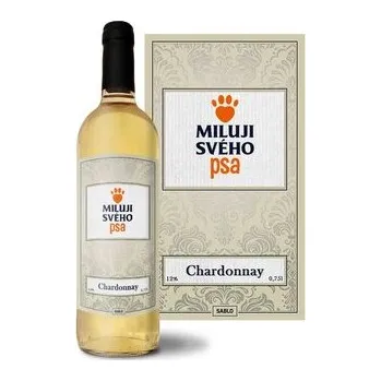 Víno Bílé víno Miluji svého psa: 0,75 l