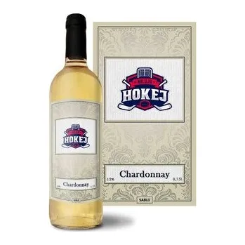 Víno Bílé víno Miluju hokej: 0,75 l
