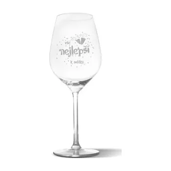 Sklenice Sklenička na víno Vše nejlepší k svátku: 49 cl