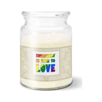 Svíčka Svíčka Everybody is free to love: 500 g