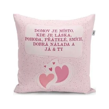 Polštář Domov 3: 40x40 cm