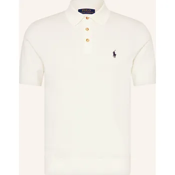 Pánská košile Polo Ralph Lauren Pánská Úpletová Polokošile, bílá, S