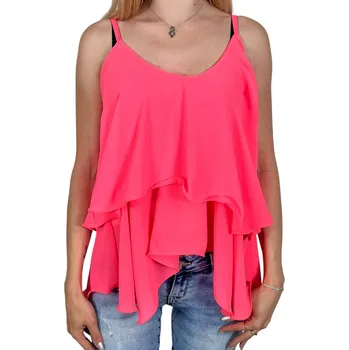 Moda italia Dámské lososové tílko MARIKA Barva: Růžová