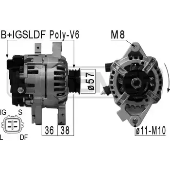 Alternátor ERA Alternátor ERA 210889A + DOPRAVA ZDARMA!