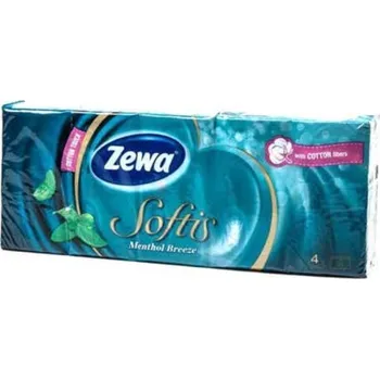 Papírový kapesník Zewa Softis Menthol, 10 x 9 ks