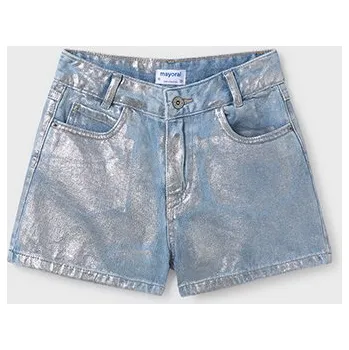 Chlapecké kraťasy Kraťasy riflové stříbrné JUNIOR Mayoral velikost: 140 (10 let)