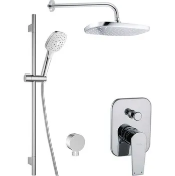Vodovodní baterie kielle Harmonia Sprchový set s baterií pod omítku, pro 2 spotřebiče, s příslušenstvím a tělesem, chrom