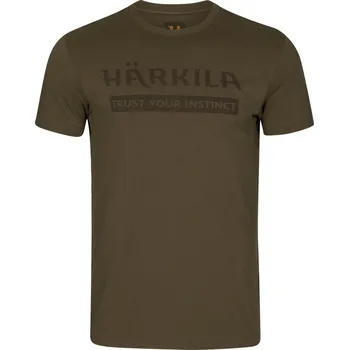 Pánské oblečení HÄRKILA - Logo triko pánské Willow green Zelená XXL