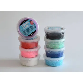 Modelovací hmota Modelovací kuličková hmota Foam Clay TŘPYTIVÁ BÍLÁ