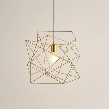 Dekorativní svítidlo HOUSE DOCTOR Asymetrický lustr, kovový, 45x45x45 cm, měděná barva