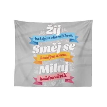 Deka Žij, Směj se, Miluj: 150x120 cm