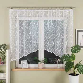 Kusová záclona Celestína Bez řasící pásky 140x310