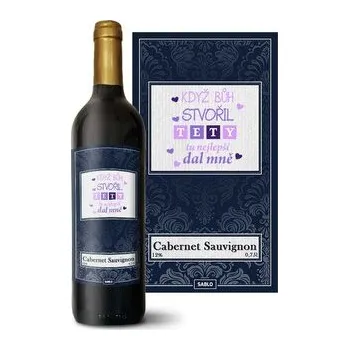 Víno Červené víno Když Bůh stvořil tety: 0,75 l