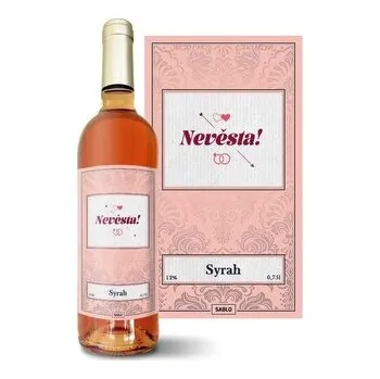 Víno Růžové víno Nevěsta!: 0,75 l