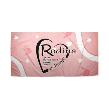 Sprchový závěs Ručník Rodina: 70x140 cm