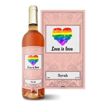 Víno Růžové víno Love is Love: 0,75 l