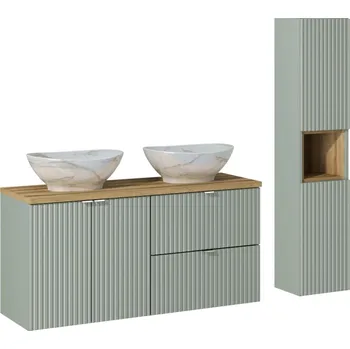 Koupelnový nábytek Comad LINE REED GREEN SET-LRG B OAK 120CM UN PATI HC