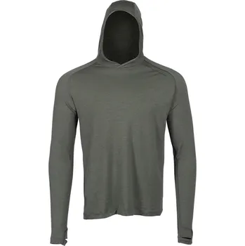 Pánská mikina EBERLESTOCK mikina funkční LOCHSA MERINO SLATE ŠEDÁ vel.XL