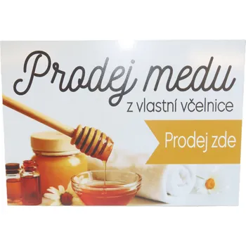 Plechová cedule Cedule Prodej medu , Palička