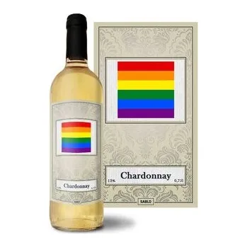 Víno Bílé víno Duhová vlajka: 0,75 l