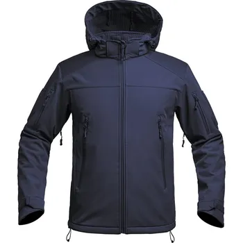 Pánská softshellová bunda Bunda FIGHTER V2 softshell s kapucí MODRÁ vel.XS