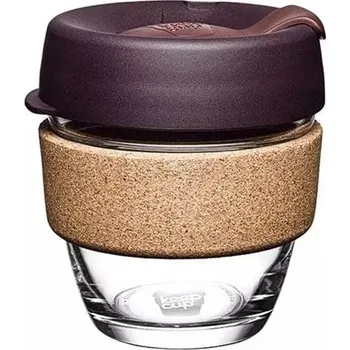 Termohrnek KeepCup KeepCup: Brew + Brew Cork KeepCup: Alder, Objem: S 227 ml, Materiál: Sklo + korek