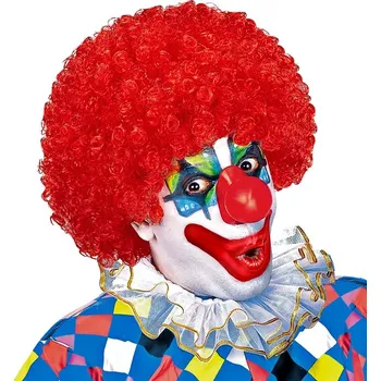 Karnevalová paruka Paruka kudrnatá Barva: červená