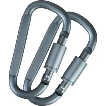 Lany KOMBAT UK Karabina se šroubovací pojistkou sada 2ks 8mm Gunmetal Grey Kombat® Tactical