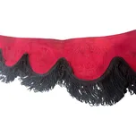 Bordura do kamionu Scania- červená, černé střapce