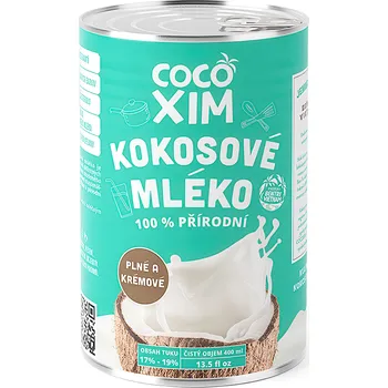 Přisada na vaření a pečení Mléko kokosové na vaření plech 17-19 % 400 ml COCOXIM
